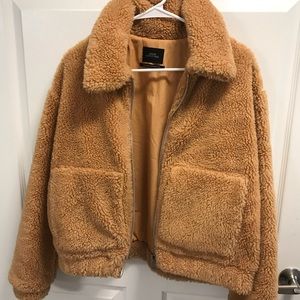 Cropped Teddy Jacket